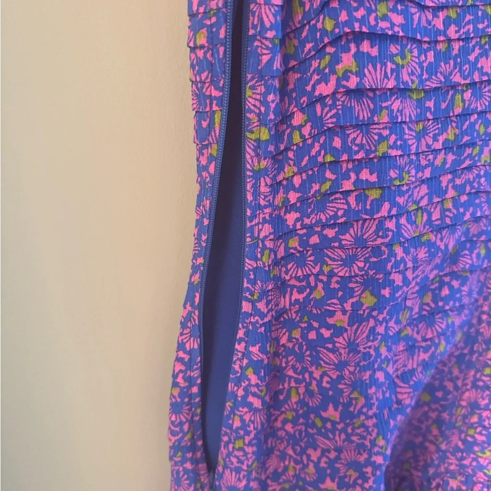 Tanya Taylor Yvette Confetti Print Smocked Mini Dress - Picture 6 of 9